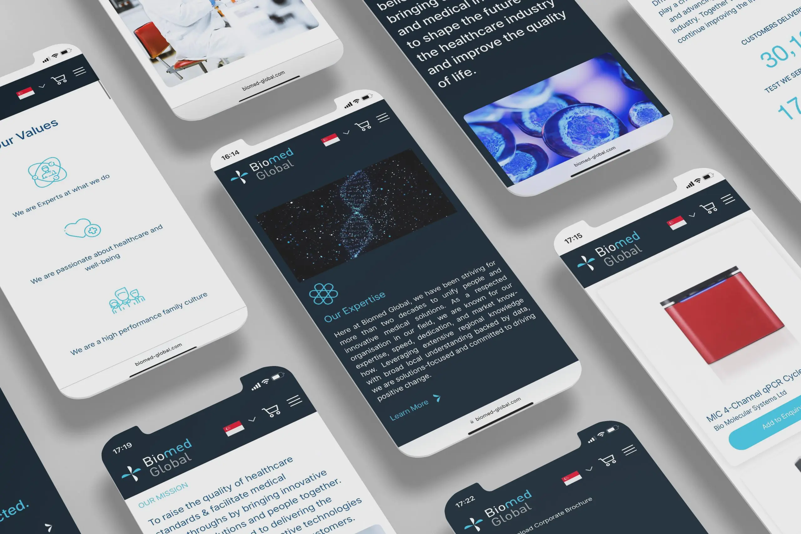 Biomed Website Mobile