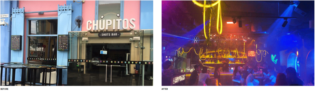 Chupitos Old and New Branding