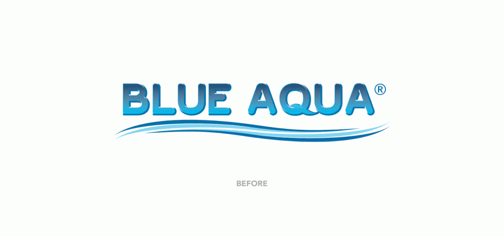 Blue Aqua Logo Transformation