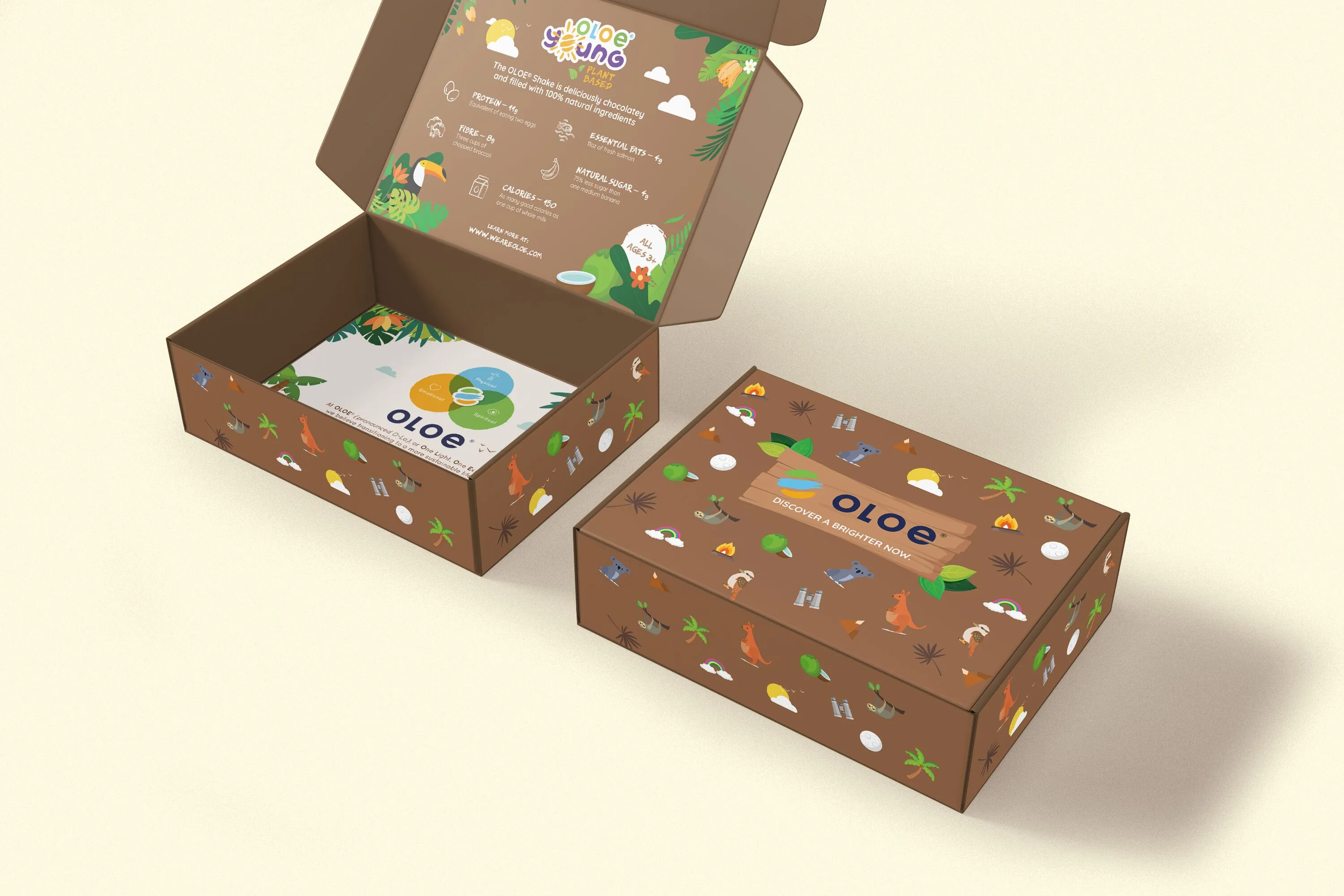 Oloe Carton Box Packaging Design