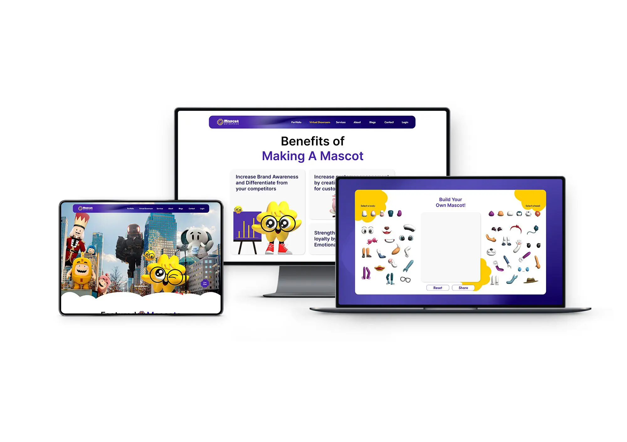 Mascot Branding and Business Website Design by Creativeans